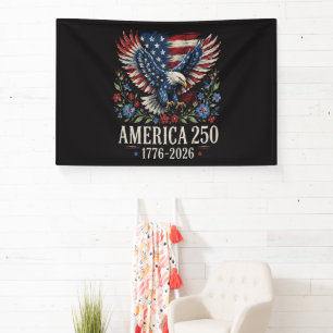 250. Jubiläum-Adler Amerikanisch Banner