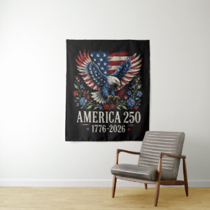 250. Jubiläum-Adler Amerikanisch Wandteppich
