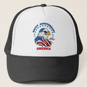 250. Jubiläum Amerika 4. Juli  Truckerkappe