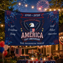 250. Jubiläum Amerika Adler Patriotische Flagge Banner