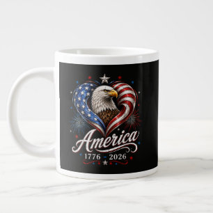 250. Jubiläum Amerika-Flagge Adler 250 Jahre Jumbo-Tasse