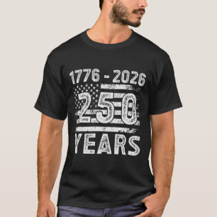250. Jubiläum Amerikanische Flagge 4. Juli USA 25 T-Shirt