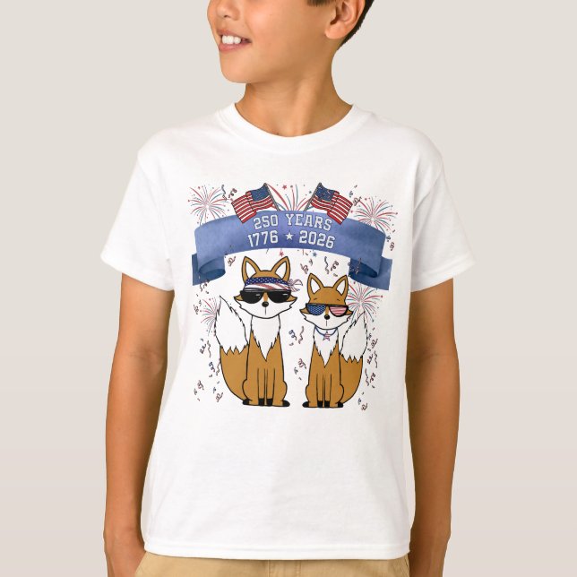 250. Jubiläum Cool Foxes T-Shirt (Vorderseite)