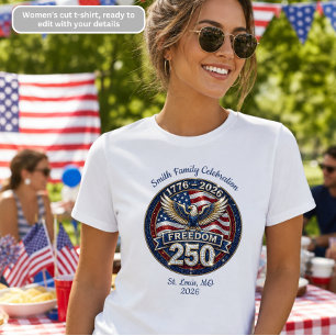 250. Jubiläum der amerikanischen Familienfeier T-Shirt