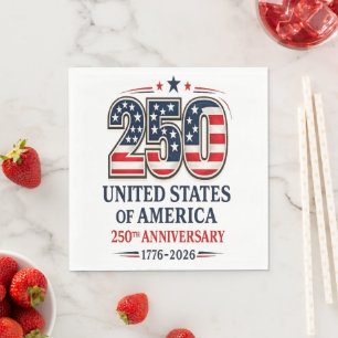 250. Jubiläum der USA Serviette