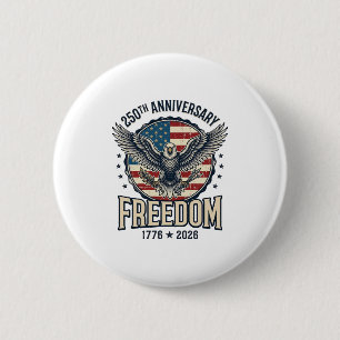 250. Jubiläum Freedom Eagle Patriotisches Vintage Button