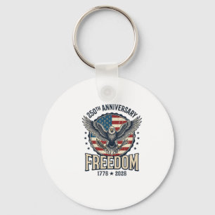 250. Jubiläum Freedom Eagle Patriotisches Vintage  Schlüsselanhänger