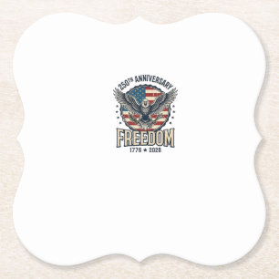 250. Jubiläum Freedom Eagle Patriotisches Vintage Untersetzer