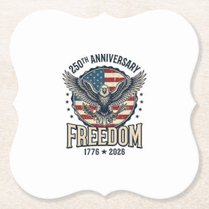 250. Jubiläum Freedom Eagle Patriotisches Vintage Untersetzer