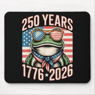 250. Jubiläum Frosch 1776 2026 250 Jahre Amerika Mousepad