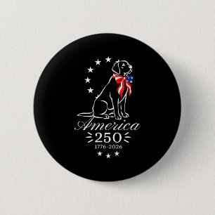 250. Jubiläum Labrador Retriever Amerika 250 Button
