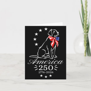 250. Jubiläum Labrador Retriever Amerika 250 Karte