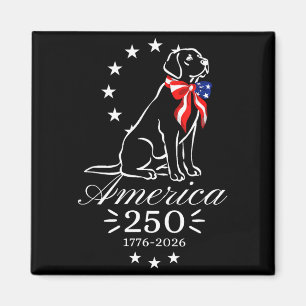 250. Jubiläum Labrador Retriever Amerika 250 Magnet