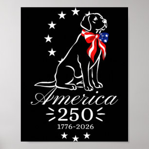 250. Jubiläum Labrador Retriever Amerika 250 Poster