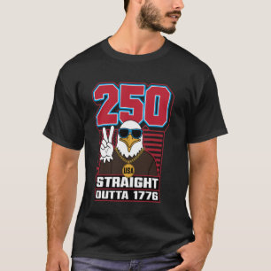 250 Jubiläum Patriotic 4. Juli T Shirt USA 1