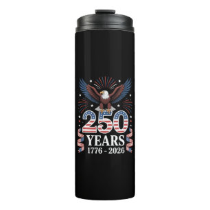 250. Jubiläum USA 1776 2026 Patriotischer Adler Thermosbecher