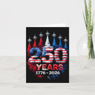 250. Jubiläum USA 250. amerikanische Flagge Patrio Karte