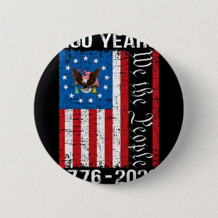 250. Jubiläum USA 250 Jahr Amerika Patriotisch 4 Button