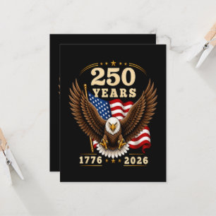 250. Jubiläum USA 250 Jahre 1776-2026 Einladung