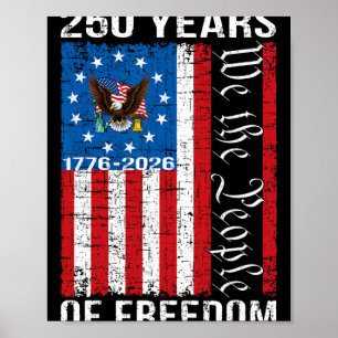 250. Jubiläum USA 250 Jahre Amerika Patriotisch 4 Poster