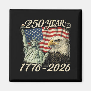 250. Jubiläum USA 250 Jahre Amerikanisch 4. Juli Magnet