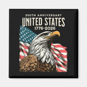 250. Jubiläum USA 250. US-Flagge patriotisch 4. Ju Magnet