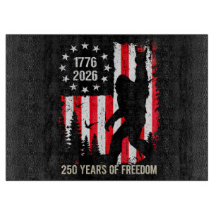 250. Jubiläum USA Bigfoot Patriotische Freiheit Schneidebrett