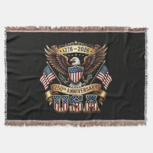 250. Jubiläum USA-Flagge 250 Jahre Amerikanisch Decke