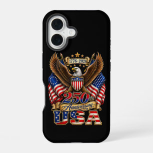 250. Jubiläum USA-Flagge 250 Jahre Amerikanisch iPhone 16 Hülle