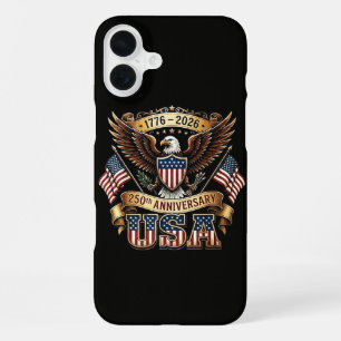 250. Jubiläum USA-Flagge 250 Jahre Amerikanisch iPhone 16 Plus Hülle