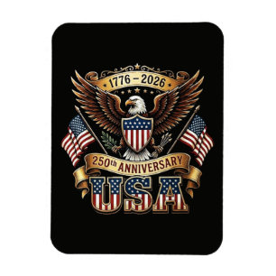 250. Jubiläum USA-Flagge 250 Jahre Amerikanisch Magnet