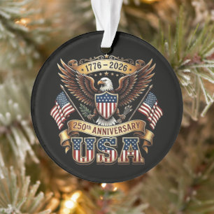 250. Jubiläum USA-Flagge 250 Jahre Amerikanisch Ornament
