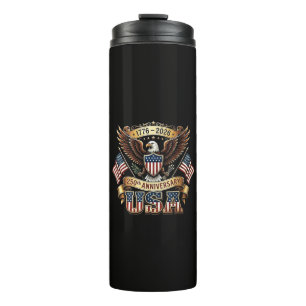 250. Jubiläum USA-Flagge 250 Jahre Amerikanisch Thermosbecher
