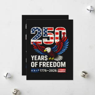250. Jubiläum USA-Flagge amerikanisch Feiertagskarte
