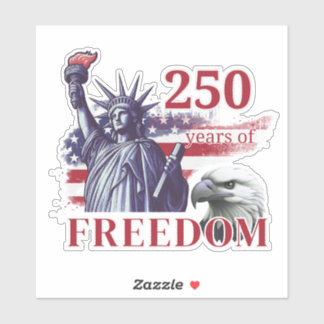 250. Jubiläum USA-Flagge Liberty Eagle Freiheit Aufkleber