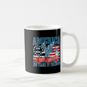 250. Jubiläum USA-Flagge Patriotischer 4. Juli Män Kaffeetasse