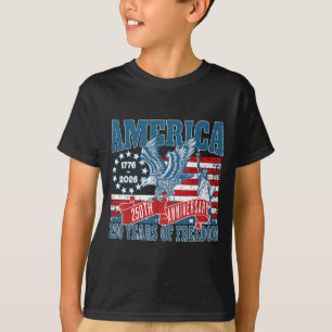 250. Jubiläum USA-Flagge Patriotischer 4. Juli Män T-Shirt