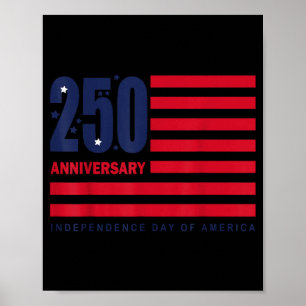 250. Jubiläum USA-Flagge Unabhängigkeitstag 2026 Poster