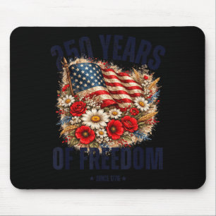 250. Jubiläum USA Frauen Patriotisch 4. Juli Mousepad