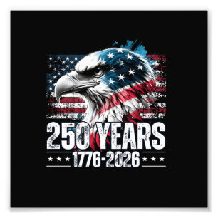250. Jubiläum USA Geburtstag Langarm Fotodruck