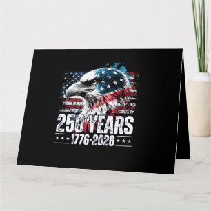 250. Jubiläum USA Geburtstag Langarm Karte