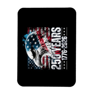 250. Jubiläum USA Geburtstag Langarm Magnet