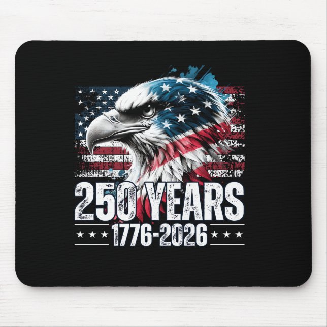 250. Jubiläum USA Geburtstag Langarm Mousepad (Vorne)