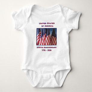 250. Jubiläum USA Patriotic Baby Strampler
