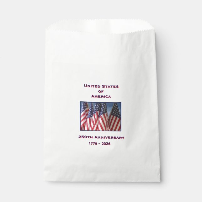 250. Jubiläum USA Patriotic Geschenktütchen (Vorderseite)