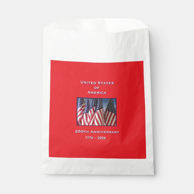 250. Jubiläum USA Patriotic Geschenktütchen (Vorderseite)