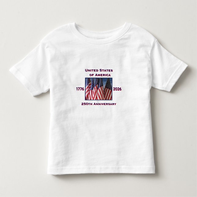 250. Jubiläum USA Patriotic Kleinkind T-shirt (Vorderseite)