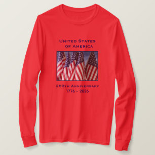250. Jubiläum USA Patriotic Long Sleeve T-Shirt