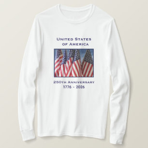250. Jubiläum USA Patriotic Long Sleeve T-Shirt