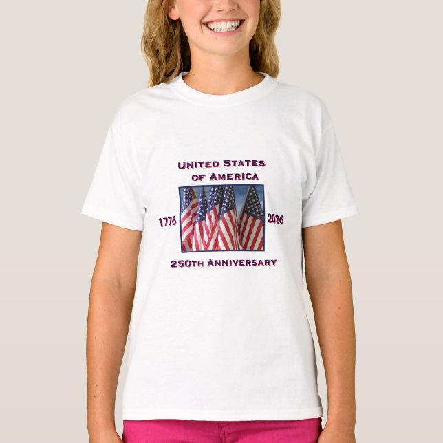 250. Jubiläum USA Patriotic T-Shirt (Vorderseite)